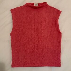 NWT Abercrombie mock neck textured top